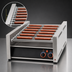 Thumbnail image #3 for Grill-Max 75-Hot-Dog Stainless Steel Stadium Seating Roller Grill with Chrome-Plated Rollers and Analog Controls