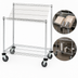 Thumbnail image #3 for Quantum Chrome-Plated Mobile Wire Shelving Cart, 48W x 18D x 40H