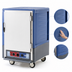 Thumbnail image #3 for Metro C5 3 Series Half-Height Mobile Heated Holding & Proofing Cabinet, Blue, Solid Door, Lip Load Slides