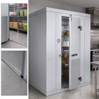Thumbnail image #3 for Kolpak Kold-Front KFX8-0612-CR Indoor Floorless Walk-In Cooler with Remote Refrigeration, Galvalume Walls, Nominal 6' x 12' x 8'6.25"