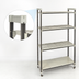 Thumbnail image #3 for Cambro Camshelving Elements XTRA High Density Top Rail Stationary Starter Unit, 18-Inch D x 48-Inch L x 81-Inch H, 4-Shelf, 3 Vented + 1 Solid