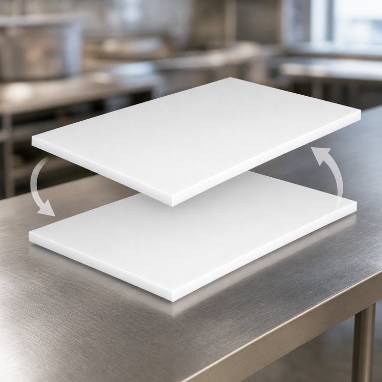 Product image #3 for John Boos 96-Inch x 30-Inch Reversible Poly Work Table Top Replacement