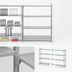Thumbnail image #4 for Cambro Camshelving Premium 4-Shelf Solid Add-On Shelving Unit, 18