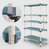 Thumbnail image #3 for MetroMax Q 4-Shelf Stationary Polymer Shelving Starter Unit, 48W x 21D x 63H
