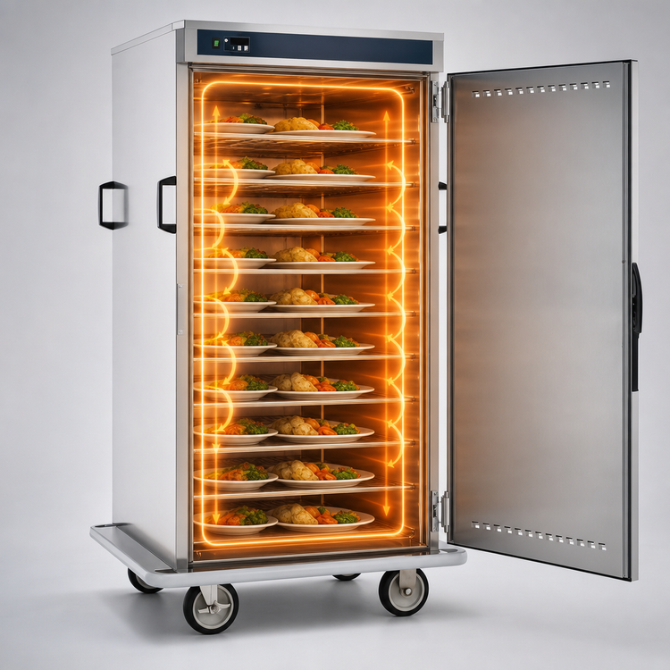 Product image #4 for Alto-Shaam Halo Heat Electric Mobile Banquet Cart, 96 Covered Plate Capacity