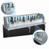 Thumbnail image #3 for Glastender Back Bar Glass Ice Display Unit for Bottled Beverages, 48 Inch W x 24 Inch D x 9 Inch H