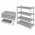 Thumbnail image #3 for Cambro Camshelving Elements XTRA Universal Shelf Kit, 18 x 48 Inch, 4-Shelf Vented, Speckled Gray
