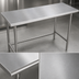 Thumbnail image #3 for Advance Tabco Premium Series Flat Top Open Base Stainless Steel Work Table, 144W x 30D