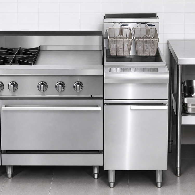Product image #3 for Imperial Restaurant Series Range Match Gas Floor Fryer, 50 lb Open Pot