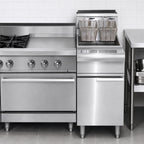 Thumbnail image #3 for Imperial (Middleby) IRF-50-OP Restaurant Range Match Gas Floor Fryer, 50 lb Open Pot, Thermostatic, Stainless Steel, 120,000 BTU