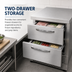 Thumbnail image #3 for Continental Refrigerator 27-Inch One-Section Worktop Freezer with 2 Drawers, Front Breather