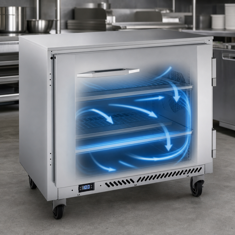 Product image #3 for Victory Refrigeration VUF36HC 36-Inch One-Section Undercounter Freezer, Rear-Mounted Self-Contained