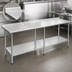 Thumbnail image #3 for Eagle Deluxe Series 108-Inch x 24-Inch Stainless Steel Work Table with Rear Upturn and Adjustable Undershelf