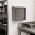 Thumbnail image #3 for Wall-Mounted Chemical Storage Cabinet with Sloped Top, 24W x 15D x 28H, Stainless Steel, Locking Left-Hinged Door