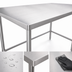 Thumbnail image #3 for Klinger's Trading NSG3048 Heavy Duty Stainless Steel Open Base Work Table, 48 x 30 x 36 Inches