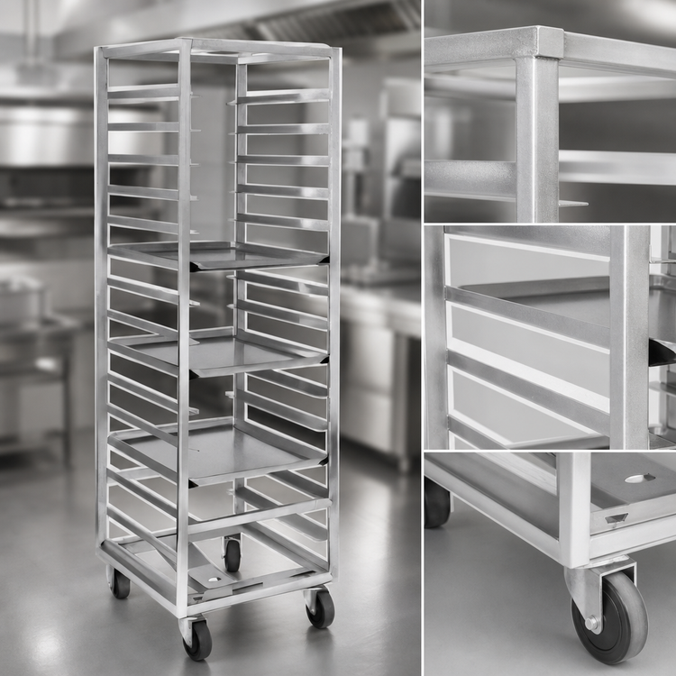 Product image #3 for Channel Manufacturing 403A-OR Single-Section Aluminum Oven Rack, End-Load, 12-Pan Capacity