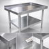 Thumbnail image #3 for Omcan Standard Series 48-Inch x 30-Inch x 24-Inch Stainless Steel Equipment Stand with Galvanized Undershelf