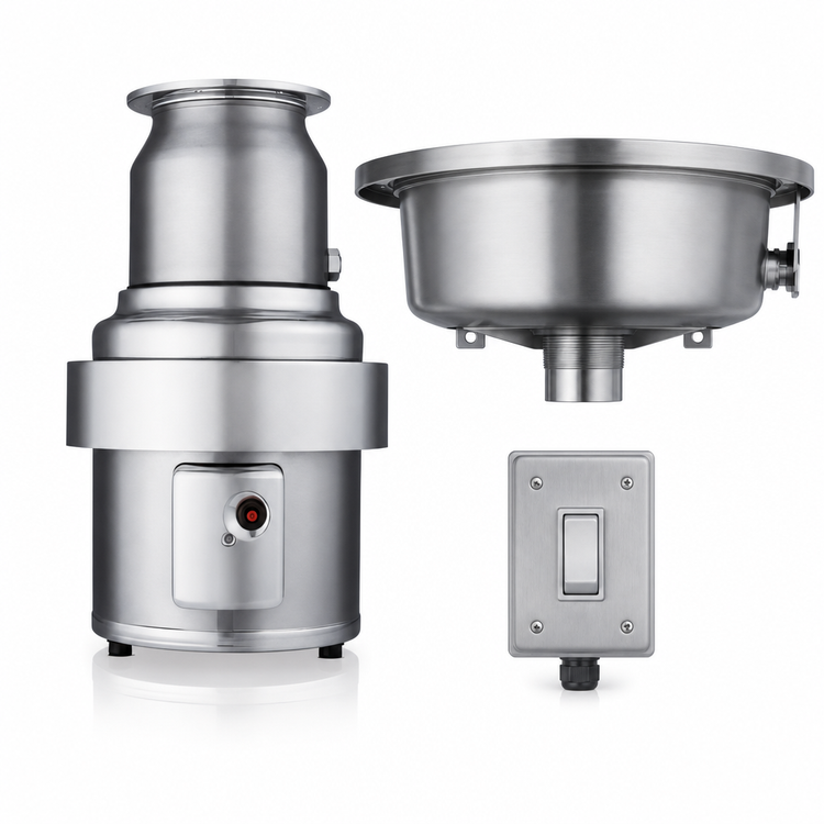 Product image #3 for InSinkErator SS-500 5 HP Commercial Food Waste Disposer Package with 18-Inch Bowl and Manual Switch