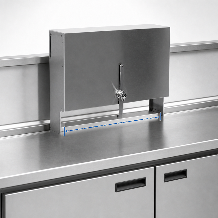 Product image #3 for Choice 29-Inch Single Speed Rail Locking Cover, Stainless Steel