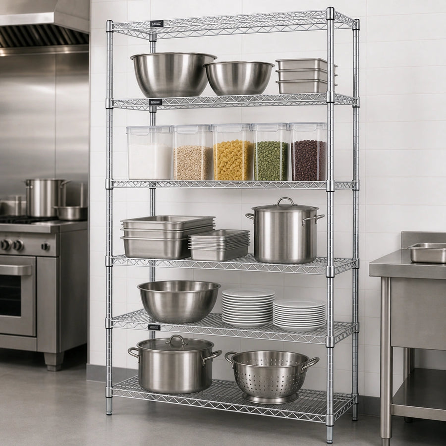 Five Wire Shelves