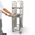 Thumbnail image #3 for Full-Size Mobile End-Load Stainless Steel Pan Rack, 20-Pan Capacity