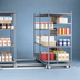 Thumbnail image #3 for Metro qwikTRAK Double-Deep High-Density Mobile Unit Kit for Super Erecta Track Shelving, 21 Inch, Metroseal 3 Epoxy-Coated Finish
