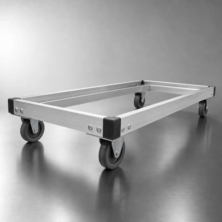 Product image #3 for Metro 60 x 21 Inch Made-to-Order Aluminum Truck Dolly Frame with Corner Bumpers