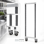 Thumbnail image #3 for Cambro Camshelving® Elements EXMPK2170480 Mobile Post Kit, 21-1/2"W x 64"H, Speckled Gray, Elements XTRA