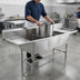 Thumbnail image #2 for Eagle Group Spec-Master FFN2772-3-24-14/3 Three Compartment Flush Front Sink with Dual Drainboards