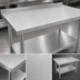 Thumbnail image #3 for John Boos Stallion Economy Stainless Steel Top Work Table, 72 x 24 Inches