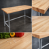 Thumbnail image #3 for John Boos HNB03 60-Inch x 24-Inch Wood Top Work Table with Galvanized Base