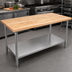 Thumbnail image #3 for John Boos 96-Inch x 24-Inch Wood Top Work Table with Adjustable Undershelf