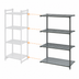 Thumbnail image #3 for Cambro Camshelving Basics Plus 4-Shelf Add-On Polymer Shelving Unit, 21