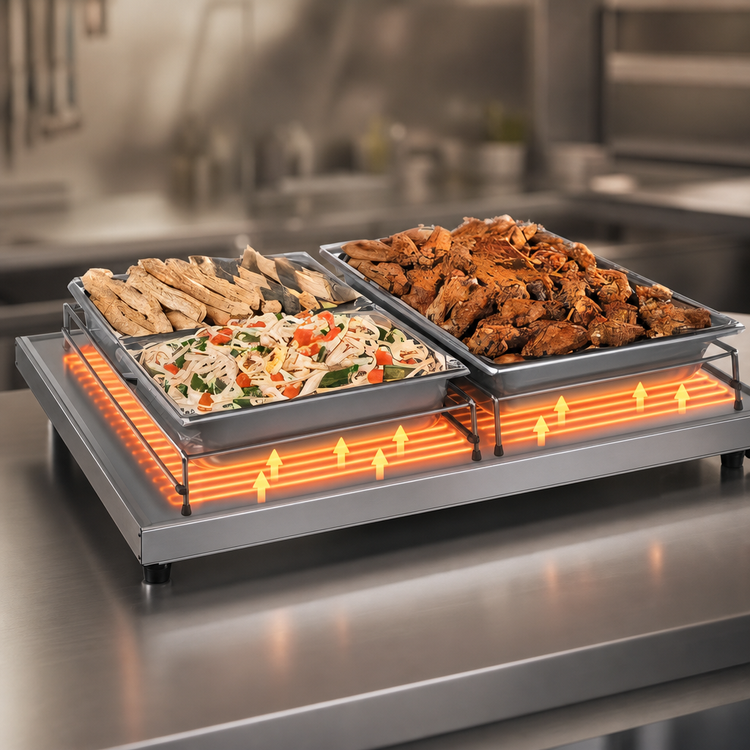 Product image #3 for Hatco Glo-Ray Freestanding Heated Shelf, 30 Inches W x 23-1/2 Inches D