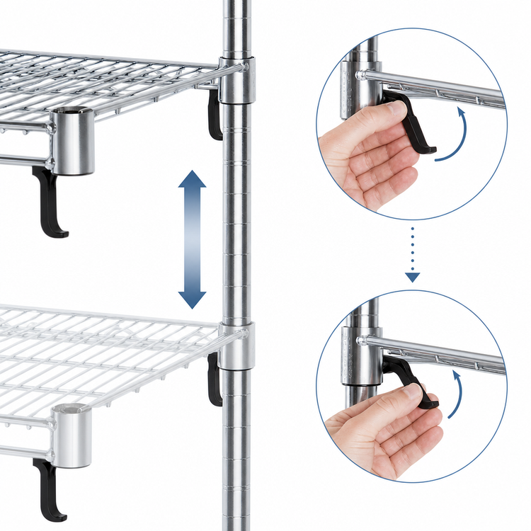 Product image #3 for Metro Super Adjustable Super Erecta 54-Inch x 18-Inch Stainless Steel Wire Shelf