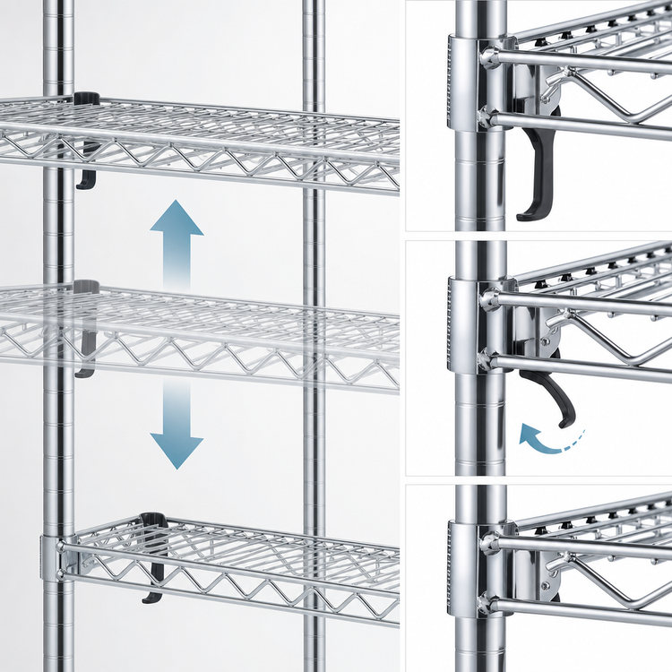 Product image #3 for Metro Super Adjustable Super Erecta 54"W x 24"D Wire Shelf, Stainless Steel Finish