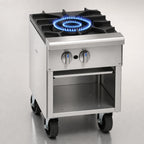 Thumbnail image #3 for Imperial (Middleby) ISPA-18 18-Inch Gas Stock Pot Range with Single 3-Ring Burner, Open Front Cabinet and Stainless Steel Exterior