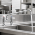 Thumbnail image #3 for Equip 4-Inch Centers Deck Mount Mixing Faucet with 10-Inch Swing Nozzle and Lever Handles