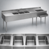 Thumbnail image #3 for Eagle Group 2200 Series 8-Foot Underbar Combination Unit with 4 Sink Bowls and Right Ice Bin