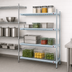 Thumbnail image #3 for Eagle Group 4-Tier Add-On Wire Shelving Unit with QuadTruss Shelves, 72-inch W x 24-inch D x 74-inch H, Chrome-Plated