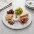 Thumbnail image #3 for American Metalcraft Naturals 14-Inch Round Melamine Serving Board, White Marble Pattern