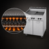 Thumbnail image #3 for Garland Master Series 17-Inch Gas Modular Charbroiler with Briquettes and Reversible Grates