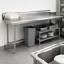 Thumbnail image #3 for Eagle Group 72-Inch Straight Clean Dish Table, Left-to-Right Operation, 16/304 Stainless Steel Top