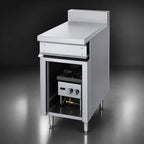 Thumbnail image #3 for Jade Range (Middleby) Titan JTPR-12 12-Inch Open Spreader Cabinet, Stainless Steel, 6-Inch Adjustable Legs