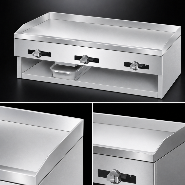 Product image #3 for Comstock-Castle 30 Inch Countertop Gas Griddle with 1/2 Inch Smooth Steel Plate