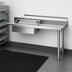 Thumbnail image #3 for Eagle Spec-Master Straight Soiled Dishtable with 20 x 20 x 5 Inch Pre-Rinse Sink, 60 x 30 Inches, Right-to-Left, 14/304 Stainless Steel