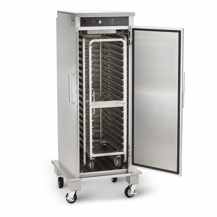 Product image #3 for FWE Mobile Roll-In Combi Companion Heated Holding Cabinet for Full-Size Combi Racks, 1-Section, Stainless Steel, 5-Inch Casters
