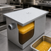 Thumbnail image #3 for Omcan 8 lb Commercial Grease Trap, 4 GPM, 2-Inch Threaded Inlet/Outlet, 11-Gauge Steel