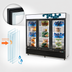 Thumbnail image #3 for Migali Competitor Series® Three-Section Reach-In Glass Door Freezer Merchandiser, 72 Cu. Ft., Bottom Mount, White
