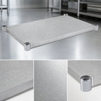 Thumbnail image #3 for John Boos GSK8-3096 96-Inch x 30-Inch Galvanized 18-Gauge Work Table Undershelf